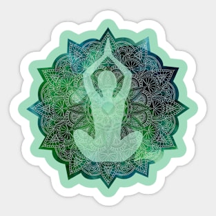 yoga design Sticker